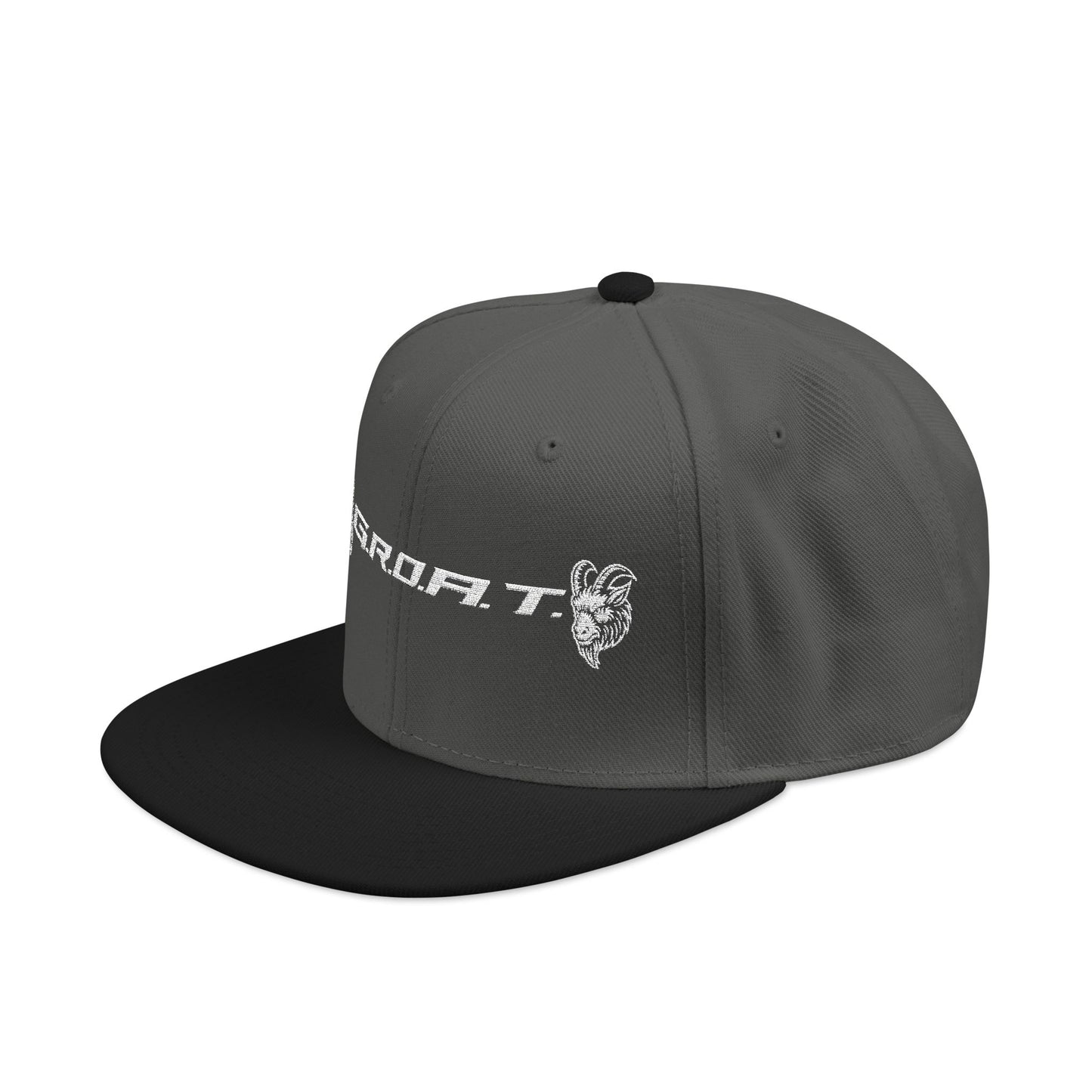 Snapback Cap - GROAT BRAND Flat Bill Cap Embroidery Design