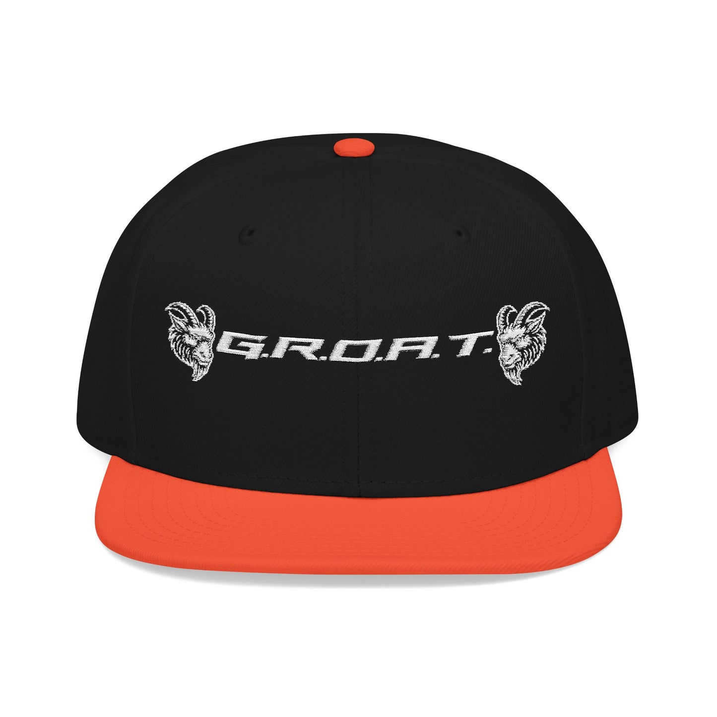 Snapback Cap - GROAT BRAND Flat Bill Cap Embroidery Design
