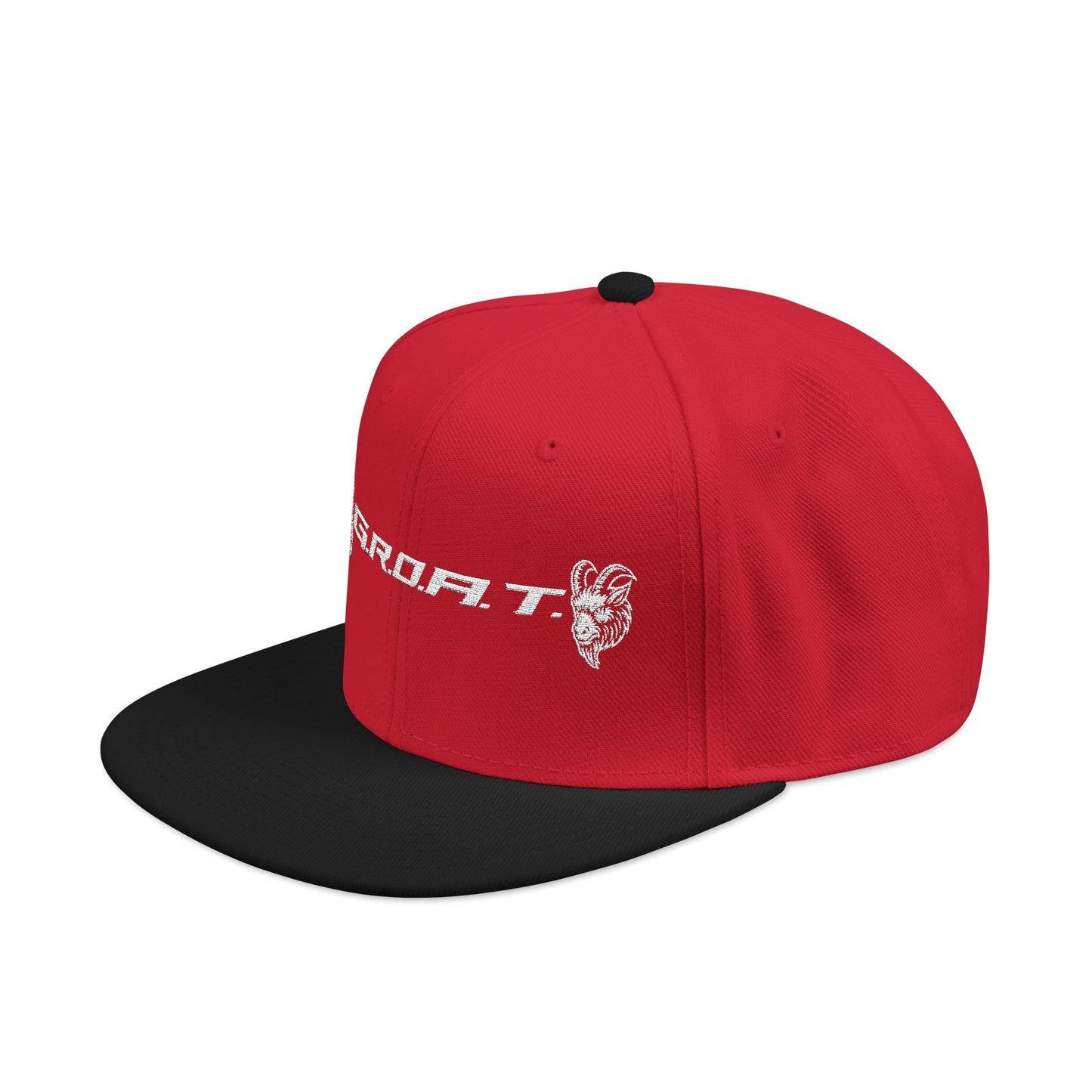 Snapback Cap - GROAT BRAND Flat Bill Cap Embroidery Design