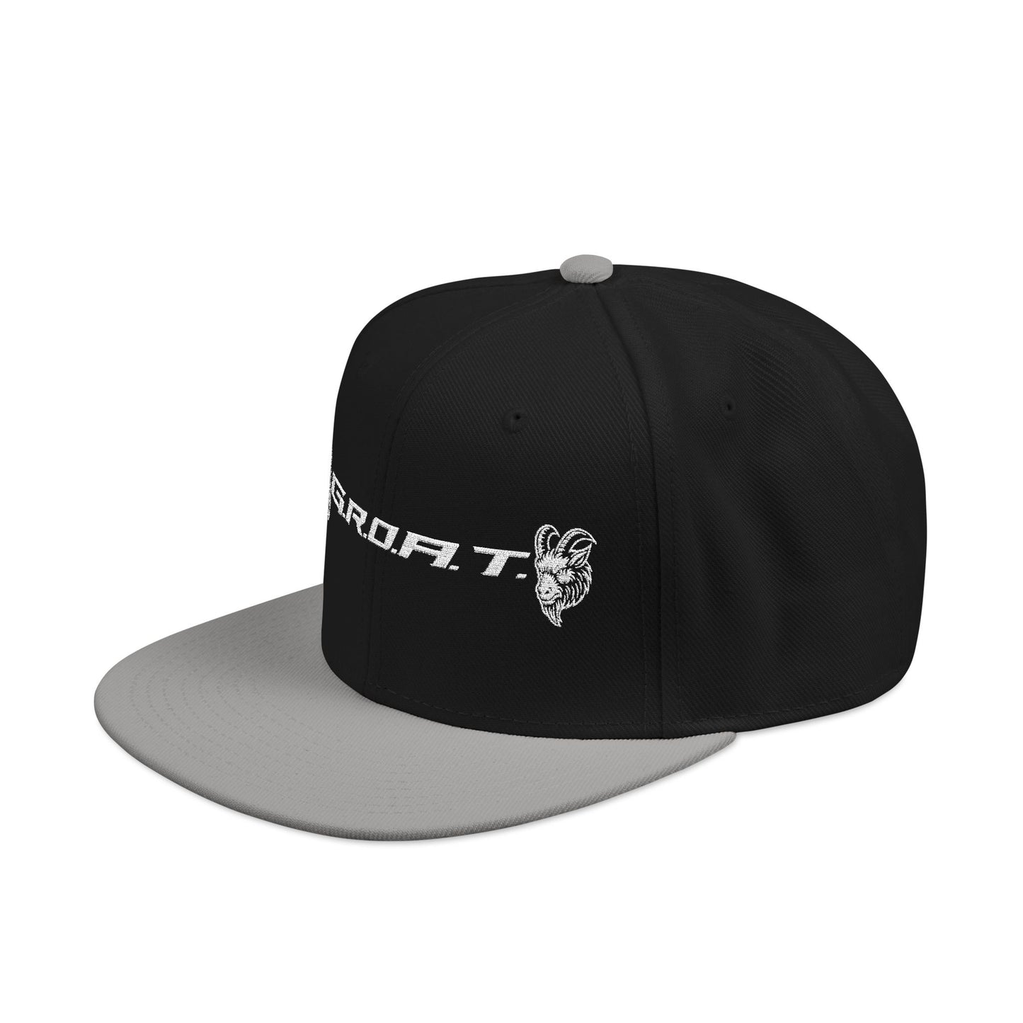 Snapback Cap - GROAT BRAND Flat Bill Cap Embroidery Design