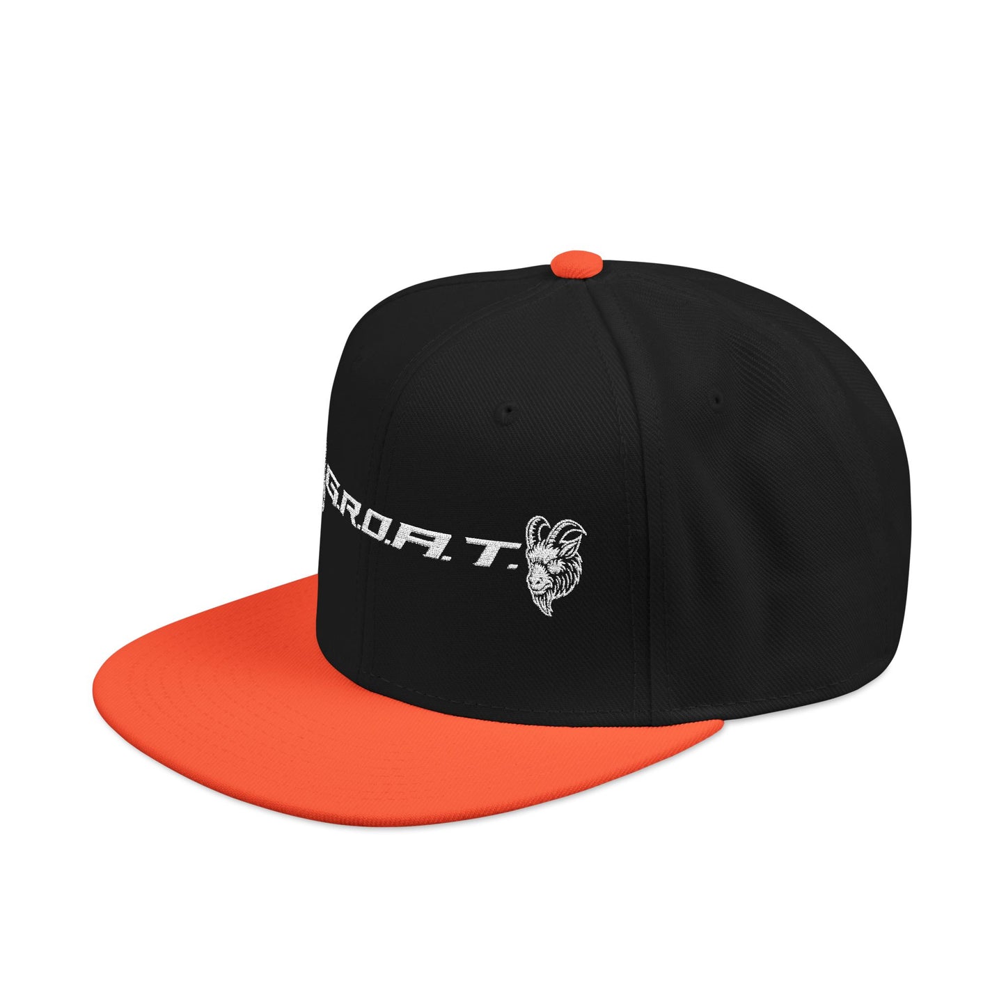Snapback Cap - GROAT BRAND Flat Bill Cap Embroidery Design