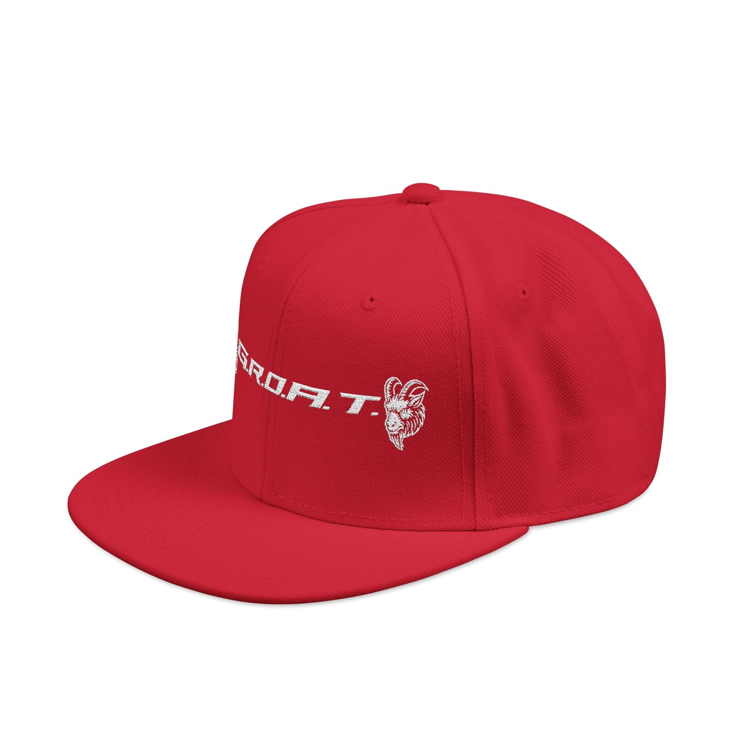 Snapback Cap - GROAT BRAND Flat Bill Cap Embroidery Design