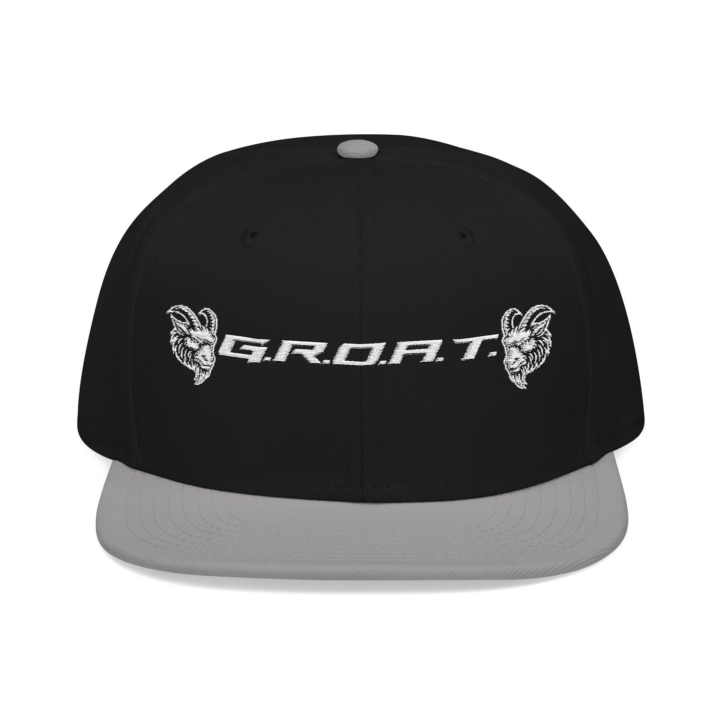 Snapback Cap - GROAT BRAND Flat Bill Cap Embroidery Design