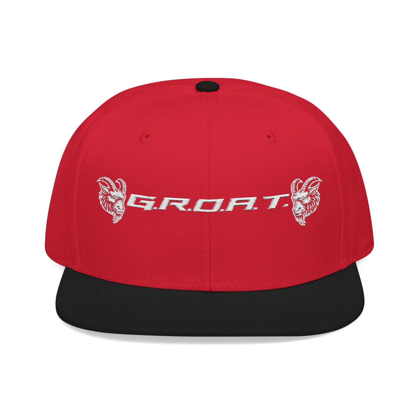 Snapback Cap - GROAT BRAND Flat Bill Cap Embroidery Design