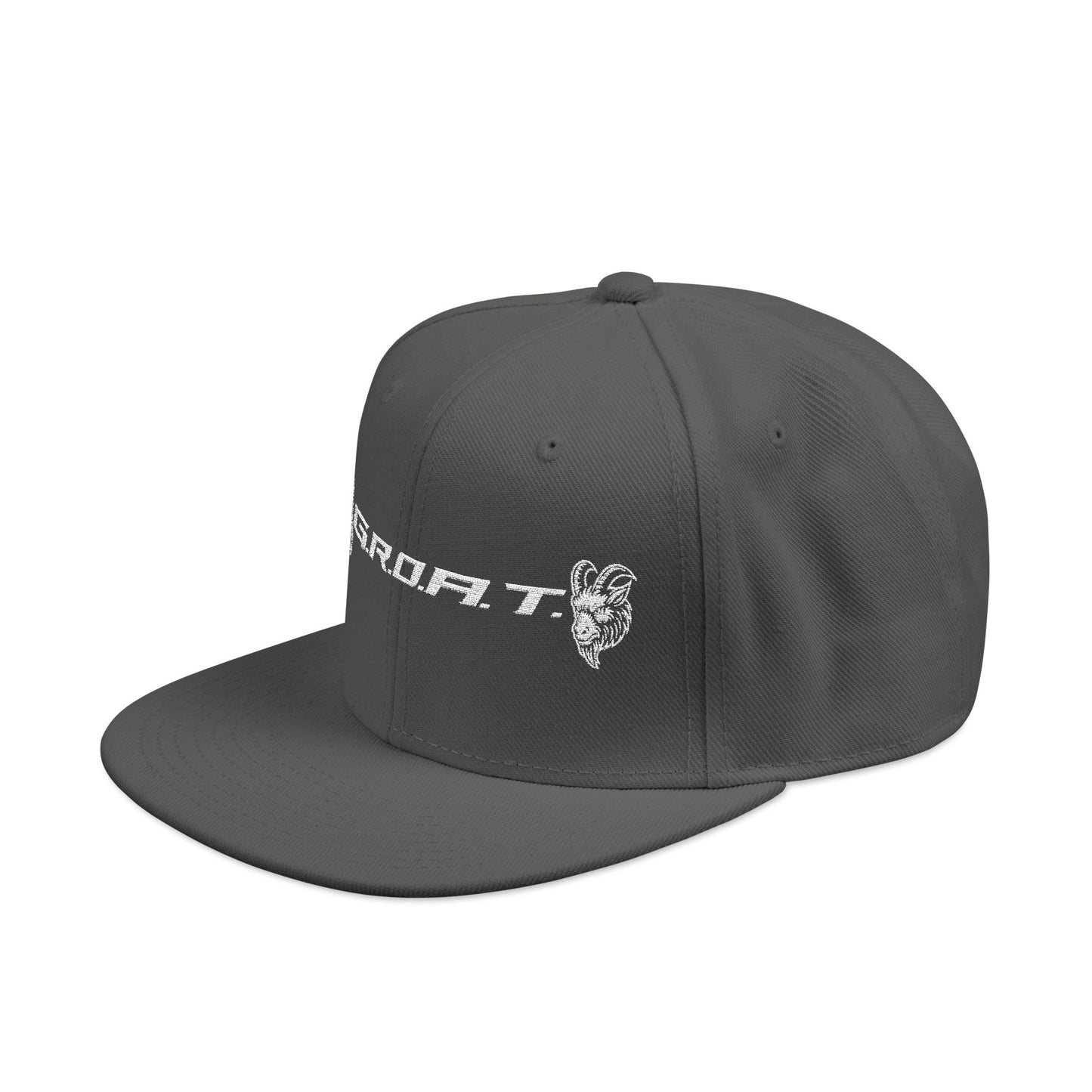 Snapback Cap - GROAT BRAND Flat Bill Cap Embroidery Design