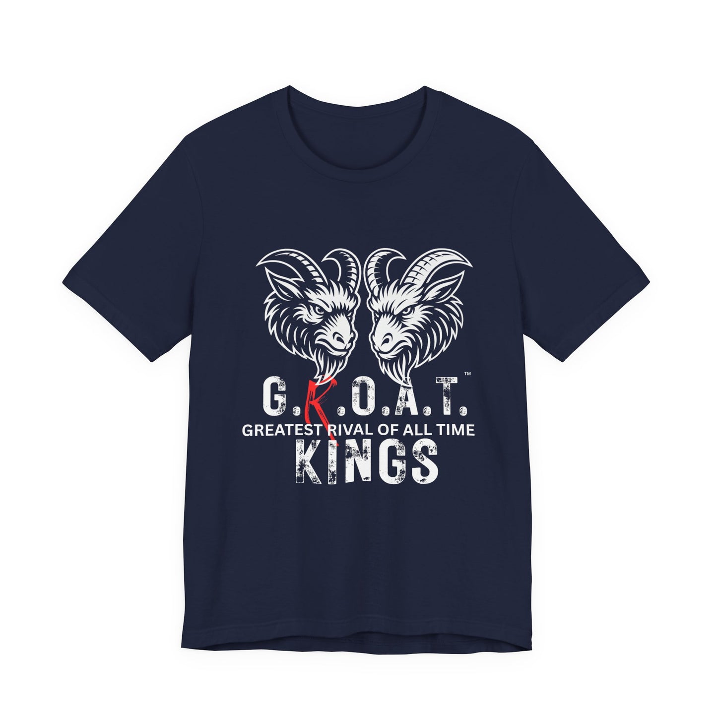 Unisex Jersey Tee - G.K.O.A.T. Kings, Graphic Tee for Sports Fans, Birthday Gift, Casual Wear, Motivational T-Shirt, Unisex Fashion