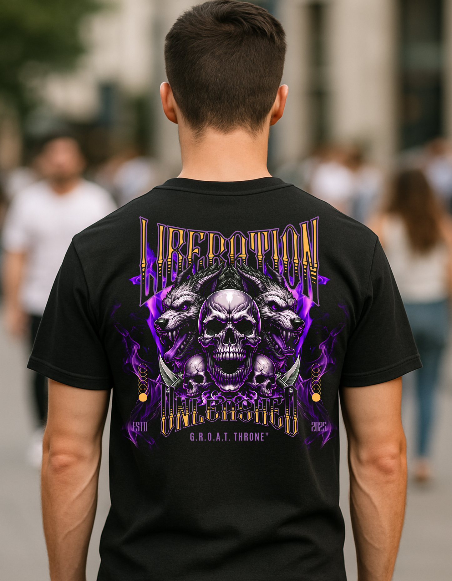 🔥 LIBERATION UNLEASHED – G.R.O.A.T. THRONE 🔥 back print 7oz