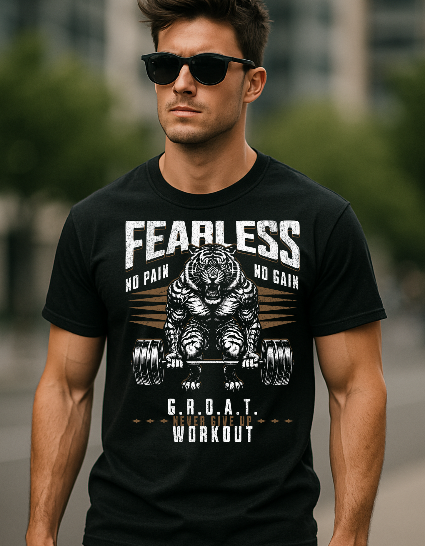 GROAT WORKOUT FRONT PRINT Gildan G500 Adult 5.3 oz.